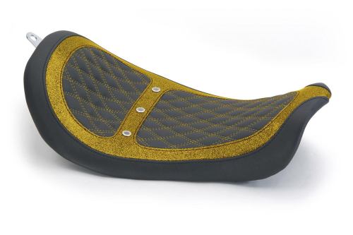 Revere - Revere Runner Vent Solo Seat by Mustang - Gold Metal Flake - 75191MG