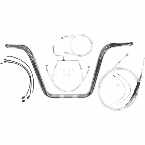 Magnum - Magnum Caliber Ape Hanger Handlebar Installation Kit - 12in. - Chrome - 38827112