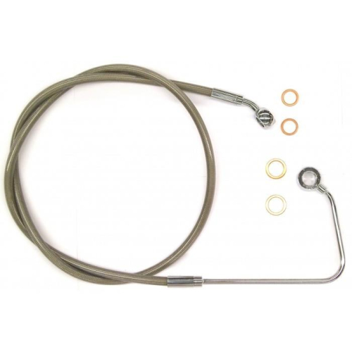 Magnum - Magnum Clear Coated XR Stainless Upper Front Brakeline Kit - 34-11/16in. Total Length - SSC141032