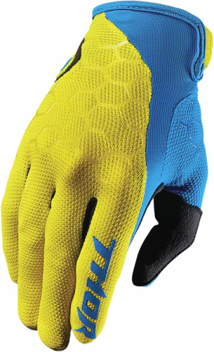 Thor - Thor Draft Gloves (2018) - XF-2-3330-3913 - Indi Yellow/Blue - Small