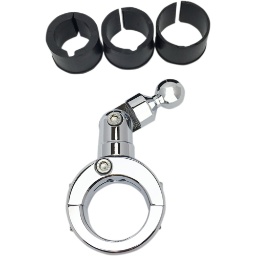 Techmount - Techmount Handlebar Mount Kit - 7/8in. thru 1-1/4in. - Chrome - 430912CP