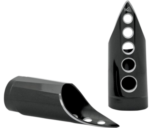 Battistinis Custom Cycles - Battistinis Custom Cycles Extended Fork Boots - Black Anodized - 20253