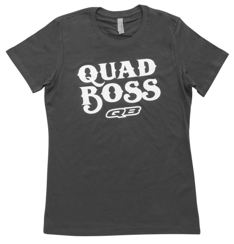 QuadBoss - QuadBoss Logo Womens T-Shirt - XF-1-820185 - Gray - 2XL