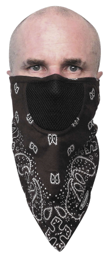 Schampa - Schampa Facefit I-Tie Facemask - FMT-196 - Brown Paisley - OSFM