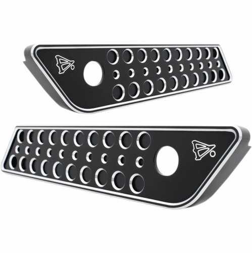 Battistinis Custom Cycles - Battistinis Custom Cycles Signature Series Saddlebag Hinge Covers - Black Anodized - 03529