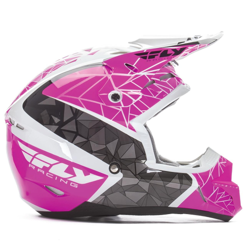 Fly Racing - Fly Racing Kinetic Crux Helmet - 73-33892X - Pink/Black/White - 2XL