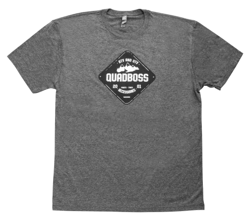QuadBoss - QuadBoss EST 2001 T-Shirt - XF-1-820158 - Gray - Small