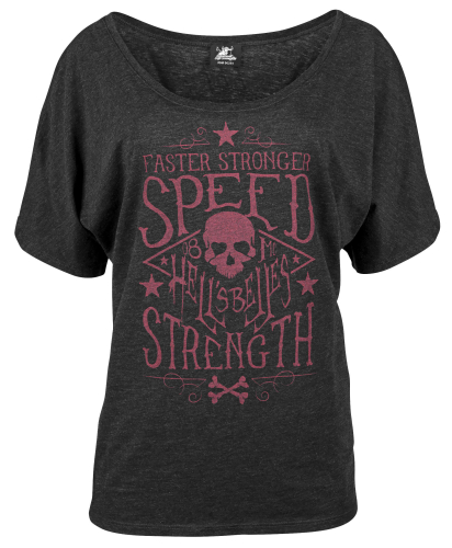 Speed & Strength - Speed & Strength Hells Bells Womens T-Shirt - 871611 - Charcoal - Small