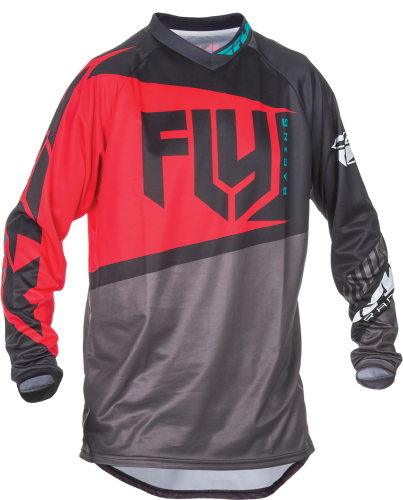 Fly Racing - Fly Racing F-16 Jersey (2017) - 370-922S - Red/Black/Gray - Small