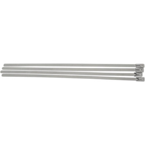 Cycle Performance - Cycle Performance Stainless Steel Tie Wraps - Ladder Style (.275in. W) - 14in. - Silver - CPP907720