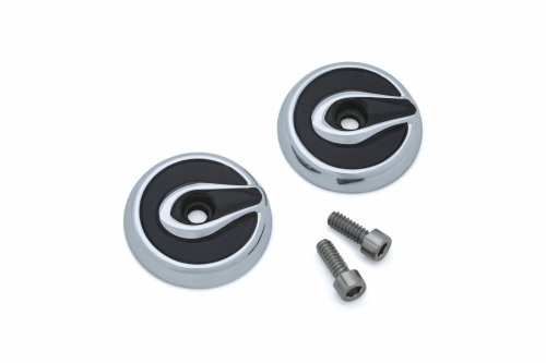 Kuryakyn - Kuryakyn Kinetic Grip End Caps - Chrome - 6400