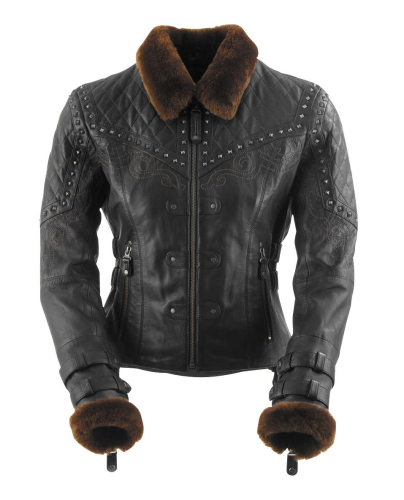 Black Brand - Black Brand Sheared Beaver Womens Jacket - BB3348 - Black - X-Small