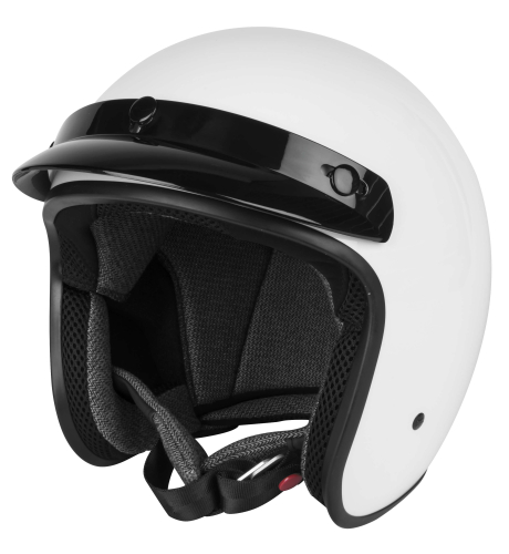 Black Brand - Black Brand Cheater .75 Helmet - CHEATER .75 GL WHT XS - Gloss White - X-Small