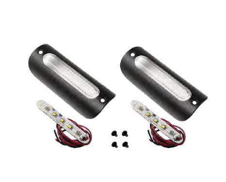Cirius USA - Cirius USA LED Lights - Black Textured - Amber LED - 1.25X3.75BTA