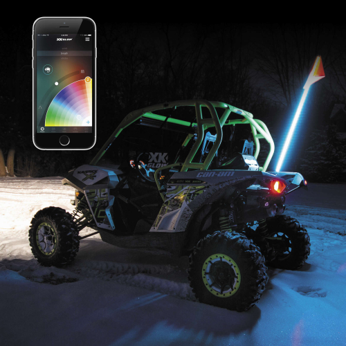 XK Glow - XK Glow LED Single Whip Light Kit - XK-WHIP-STA