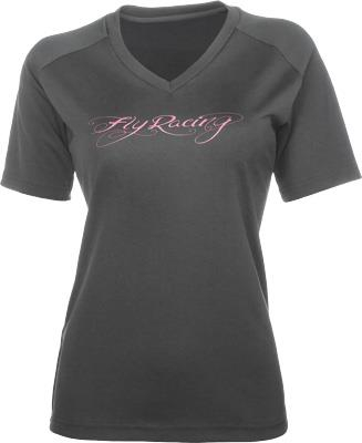 Fly Racing - Fly Racing Action Womens Fitness Shirt - 356-6109S - Black - Small