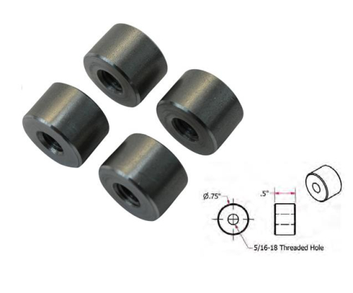 TC Bros - TC Bros Straight Bungs - 5/16-18 Threaded - 1/2in. Long - 104-0060