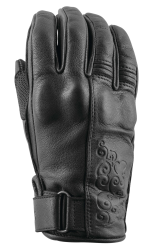 Speed & Strength - Speed & Strength Black Heart Womens Leather Gloves - 879989 - Black - Medium