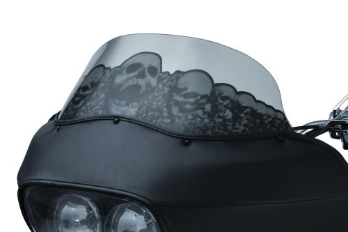 Kuryakyn - Kuryakyn Airmaster Graphic Smoke Windshield - Catacomb - 1820