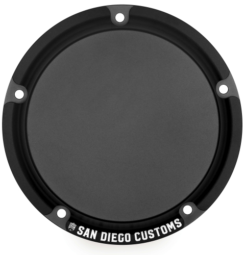 San Diego Customs - San Diego Customs Derby Cover - Black Shield - P-DC004BLK