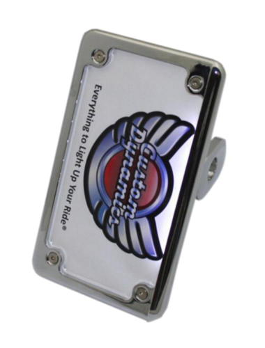 Custom Dynamics - Custom Dynamics 2-in-1 Side Mounted License Plate Mount - Chrome - VSS09CCPT