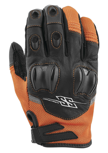Speed & Strength - Speed & Strength Power and the Glory Leather-Mesh Gloves - 872263 - Orange - Small