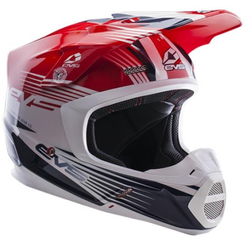 EVS - EVS Works Graphics Youth Helmet - H16T3W-BKWR-YL - Black/White/Red - Large