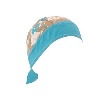 Zan Headgear - Zan Headgear Flydanna Headwrap - Z908 - Blue Floral - OSFM