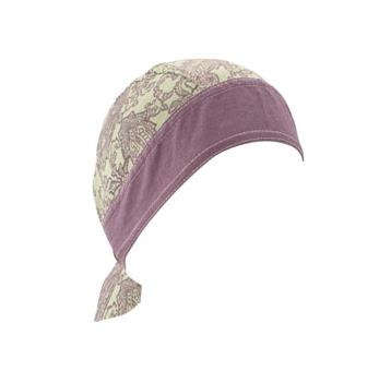 Zan Headgear - Zan Headgear Flydanna Headwrap - Z913 - Purple/Green Paisley - OSFM
