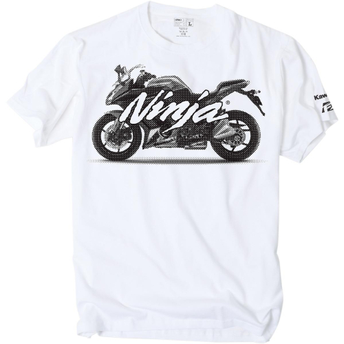Factory Effex - Factory Effex Premium T-Shirt - 1987138 - Kawasaki Hidden Ninja White - 2XL