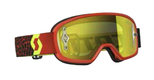 Scott USA - Scott USA Buzz MX Youth Goggles - 246435-5405289 - Black/Fluorescent Yellow / Yellow Chrome Lens - OSFM