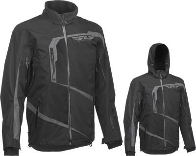 Fly Racing - Fly Racing Carbon Jacket - 6152 470-40302X - Black/Gray - 2XL