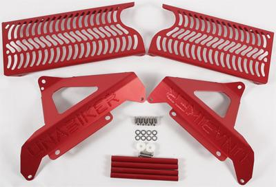 Unabiker - Unabiker Radiator Guards - Red - HF450X2-R