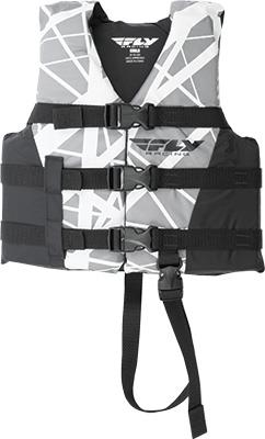 Fly Racing - Fly Racing Youth Life Vest - 112224-701-001-16 - Black/Gray - 30-50 Lbs.
