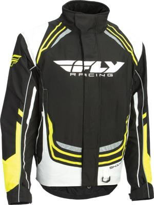 Fly Racing - Fly Racing SNX Pro Jacket - 470-4024L - Black/White/Hi-Vis - Large