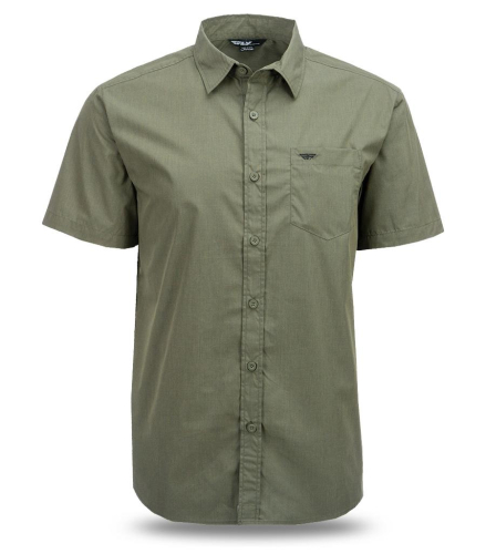 Fly Racing - Fly Racing Button-Up Shirt - 352-61852X - Green - 2XL