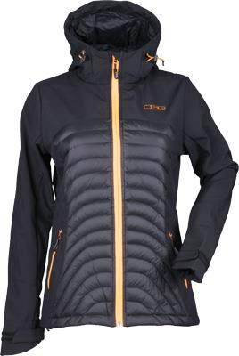 DSG - DSG Soft Shell Womens Jacket - 35345 - Black/Orange - Large