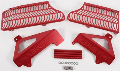 Unabiker - Unabiker Radiator Guards - Red - SRMZ0809-R