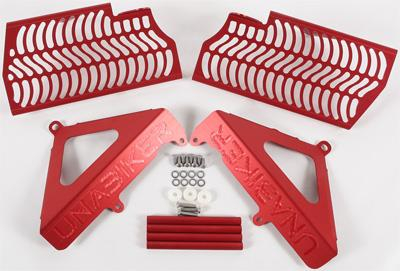 Unabiker - Unabiker Radiator Guards - Red - HF250R2-R