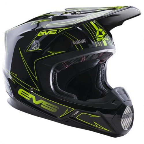 EVS - EVS Pinner Graphics Youth Helmet - H16T3P-BKHVY-YS - Black/Hi-Viz Yellow - Small