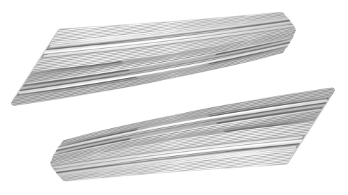Arlen Ness - Arlen Ness Saddlebag Latch Covers - 10 Gauge - Chrome - V-2953
