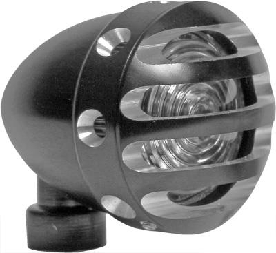 West-Eagle Motorcycle Products - West-Eagle Motorcycle Products ER Mini LED Finned Tail Lights - Black - 5919-AB