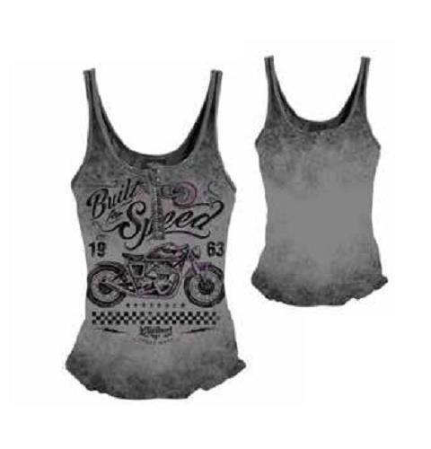 Lethal Threat - Lethal Threat Built for Speed Womens Tank Top - LT20414L - Gray - Large