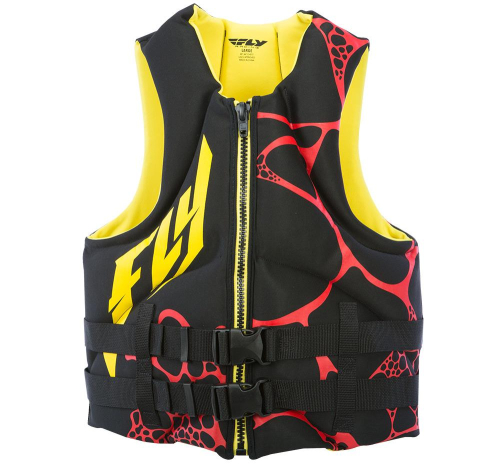 Fly Racing - Fly Racing Neoprene Life Vest - 142424-300-010-16 - Black/Yellow - X-Small