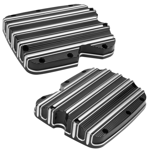 Arlen Ness - Arlen Ness 10-Gauge Rocker Boxes - Black - V-2176