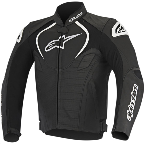 Alpinestars - Alpinestars Jaws Perforated Leather Jacket - 31011161048 - Black - 38
