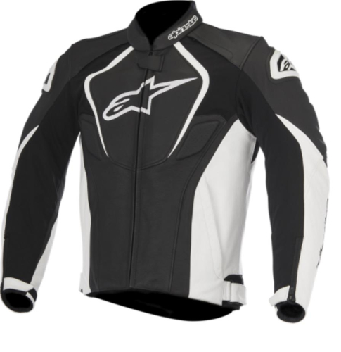 Alpinestars - Alpinestars Jaws Leather Jacket - 31010161252 - Black/White - 42