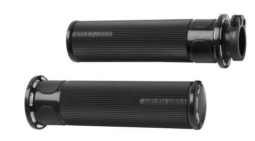 Arlen Ness - Arlen Ness Fusion Series Grips - Slot Track - Black - M-1321