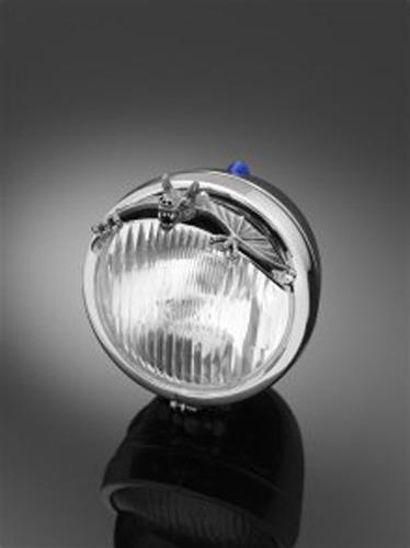 Highway Hawk - Highway Hawk Bat Ornament for Headlight Visor - 100mm - HH-66-074