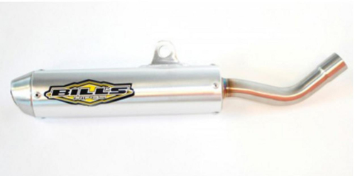 Bills Pipes - Bills Pipes 2-Stroke MX2 Series Silencer - Brushed Aluminum - KS-80